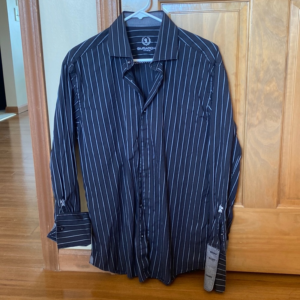 Mens Bugatchi long sleeve button down